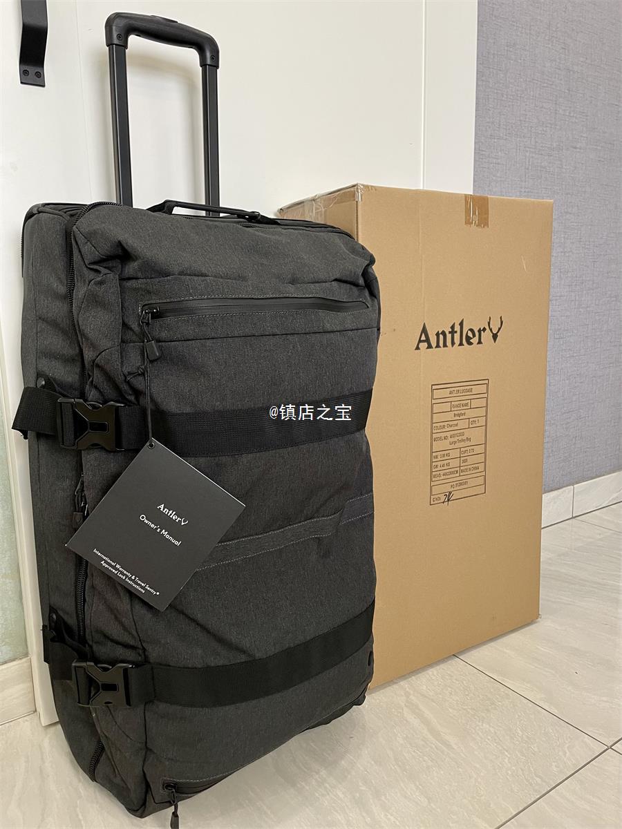 Exported to UK 29-inch capacity luggage 2-wheel Oxford cloth folding multi-pocket consignment travel trolley case