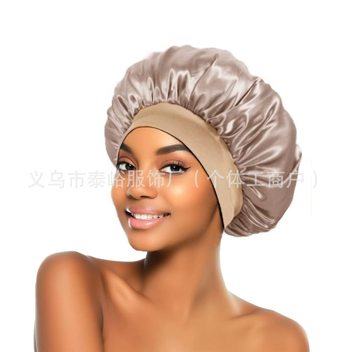 Elastic Nightcap Shower Bonnet, Sedin + Elastic Fabric, Soft Breathable, One Size