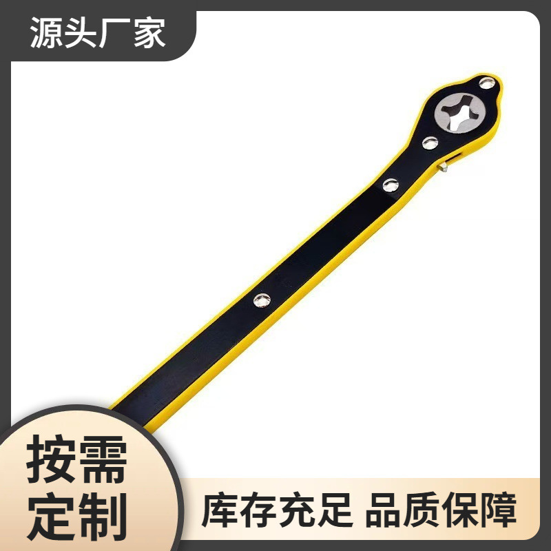 跨境2t手摇橡胶垫车载汽车维修千斤顶省力扳手女生都能用升降便携