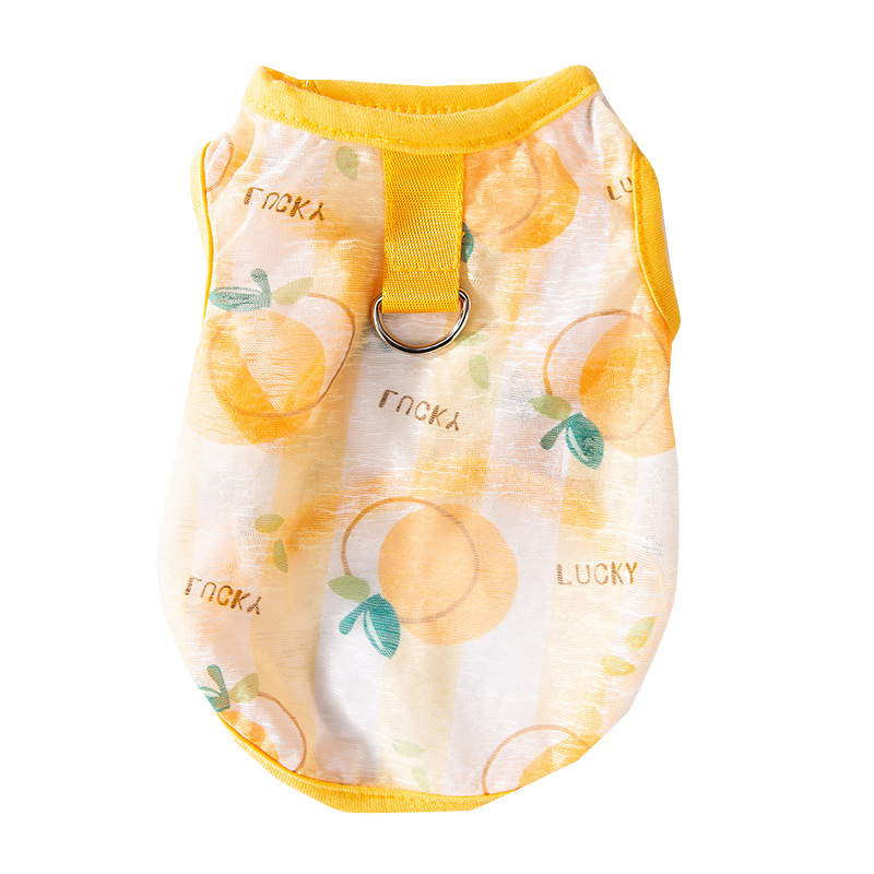 Gato de verano respirable delgado lindo viento impresa mascota Teddy Bo Mei chaleco de dos patas gato sin pelo ropa de gato azul