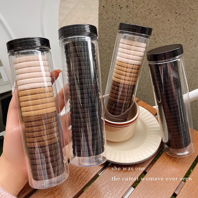 Cuerda para el cabello con cola de caballo alta para mujer 2025 nueva cuerda para el cabello de alta elasticidad y durabilidad para niñas con funda de goma para el cabello