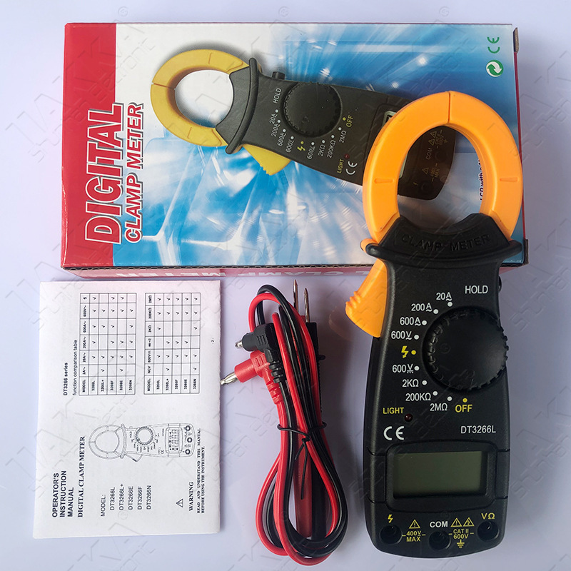 钳形电流表 DT3266L交流钳形万用表 钳型电流万能表 外贸跨境仪表|undefined