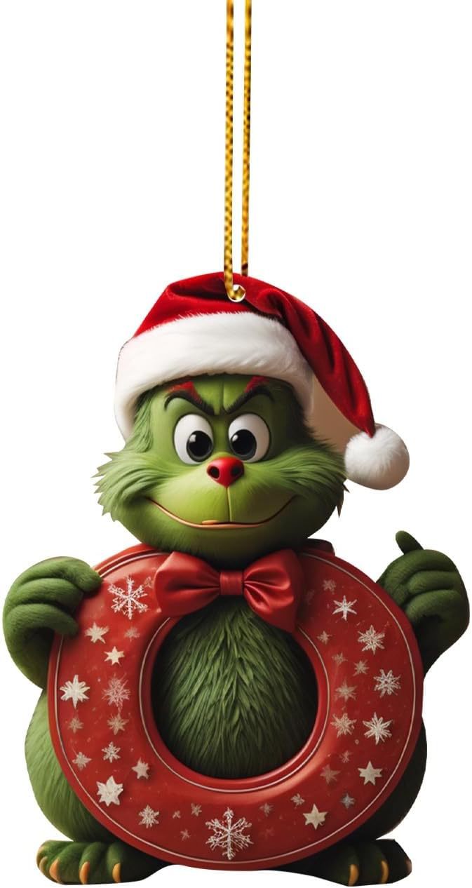 Amazon Grinch carta decoración de Navidad árbol de Navidad ornamento colgante ornamento