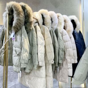 Clearance of Goose down Jackets from Store Stock/Wholesale of Mid-To-High-End Brand Women's Clothing from Mall Counters, Discounted In-Person Live Sales, Popular Items