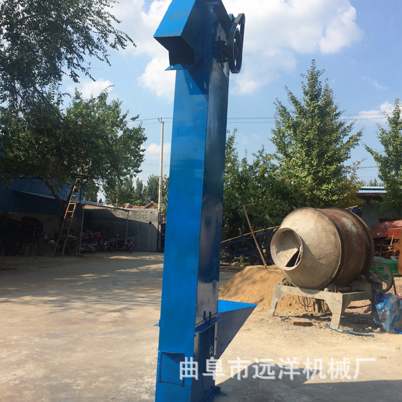 塑料瓦斗提升机干粉腻子上料机 矿粉石膏粉斗式提升机封闭式垂直