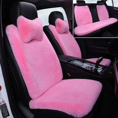 Wool pad, Pad Thickeneded Warm Seat Cushion Winter - gouache-full-car-set-nine-piece-set