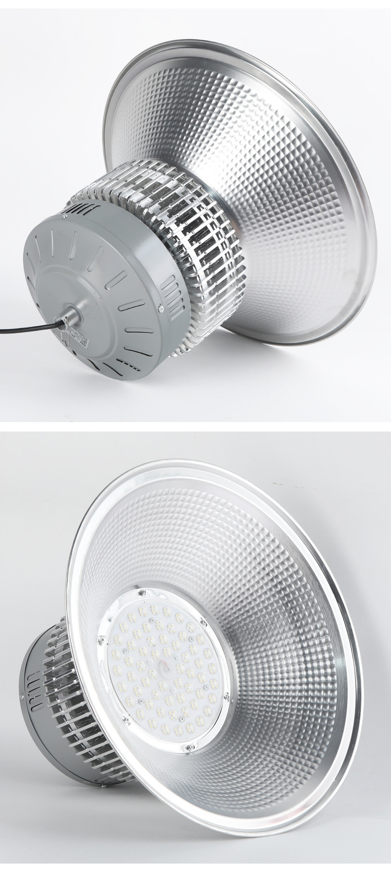 250W LED fin, high bay lamp, warehouse workshop engineering lighting, super bright, full power stadium ceiling light