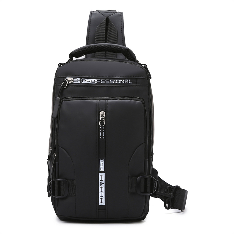 Simple ocio nuevo tipo de bolso de pecho multifuncional de hombre, moda versátil, mochila de hombro, mochila de tela espacial impermeable