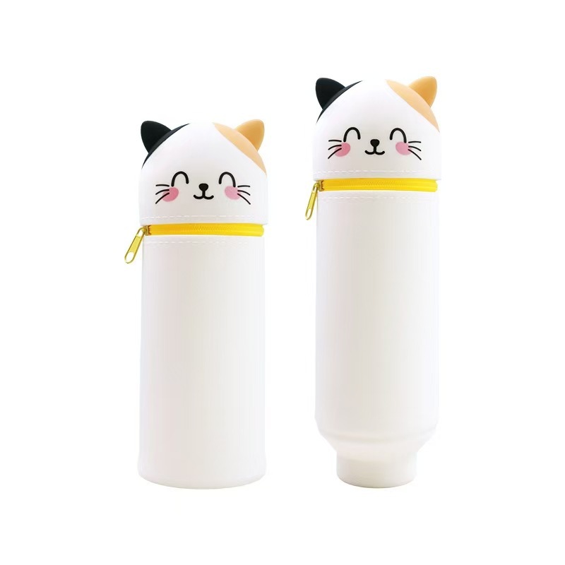 꽃고양이 블러셔 모델 왼쪽 검정색, 오른쪽 노란색 모델 A