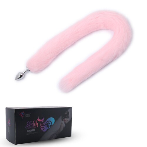 Adult products artificial fur tail anal plug long 77cm pure erotic toys teasing flirting masturbation sex toys