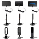 欧美亚马逊室内天线带放大器4K地面波HDTV高清数字天线电视天线