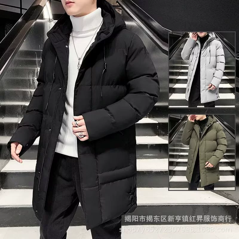 Demi-season trend long keep warm down jacket, mid-length, plus size