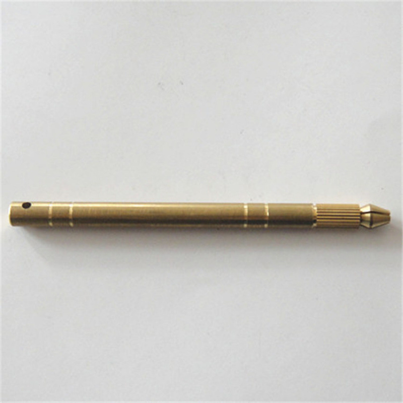 铜千枚通手柄可调节铜装针器/铜挑针/手工针/手缝针把手/挑针手柄