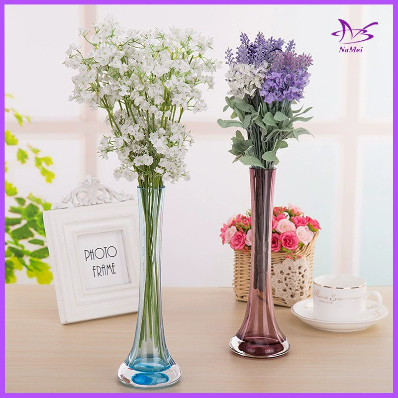 Стеклянная ваза для цветочных композиций, слоган: одиночная лилия-роза, креативное украшение для дома, искусство, трансграничный бестселлер