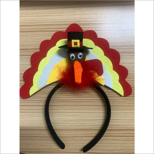 Accesorios personalizados de vacaciones hechos a mano Accesorios de vacaciones de plástico accesorios de ropa Acción de Gracias Fiesta Turquía Buckle