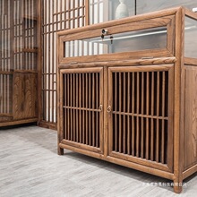 珠宝首饰展示柜透明玻璃柜台博物馆展柜中式实木烟酒柜饰品中岛柜