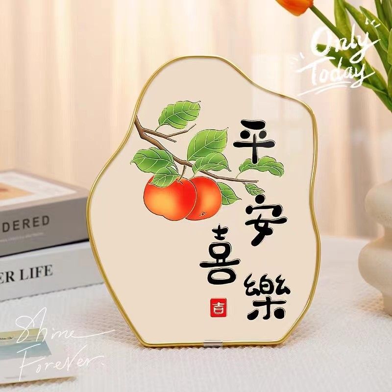 Peace and Joy Home Decoration Ornaments Living Room Wine Cabinet Entrance Housewarming New Home Desktop Accessories High-end Photo Frame Table