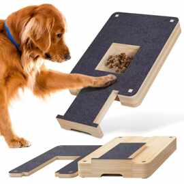 新款木质方形狗狗抓板家用创意宠物指甲锉板新款实木狗狗指甲刮板