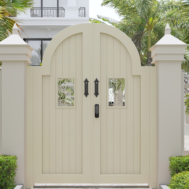 European-Style Aluminum Alloy Courtyard Villa Outdoor Garden Door French-Style B&B Yard Door Outdoor Iron Double-Open Yard Door