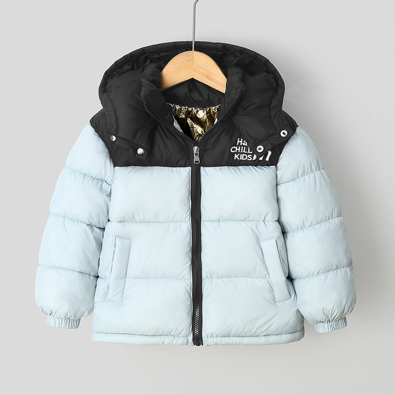 860 nueva ropa de algodón para niños grandes bebés engrosados ropa de algodón negro de oro de grafeno chaqueta de color caliente comercio exterior