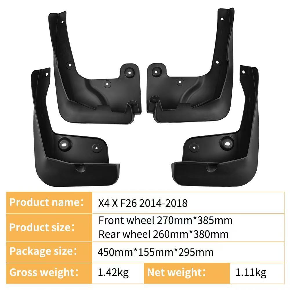 Para BMW X4 X F26 2014-2018 edición normal comercio exterior transfronterizo coche neumáticos guardabarros cuero
