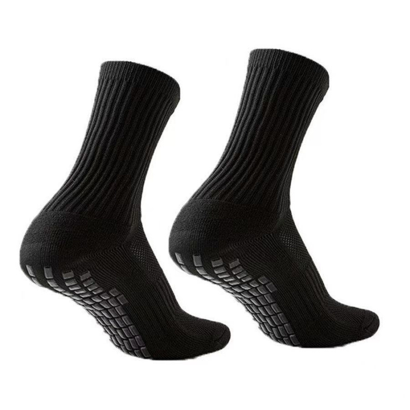 Calcetines de fútbol antideslizantes de color sólido de Amazon transfronterizos, calcetines de baloncesto deportivos resistentes al desgaste y amortiguadores de pegamento para hombres transpirables image 7