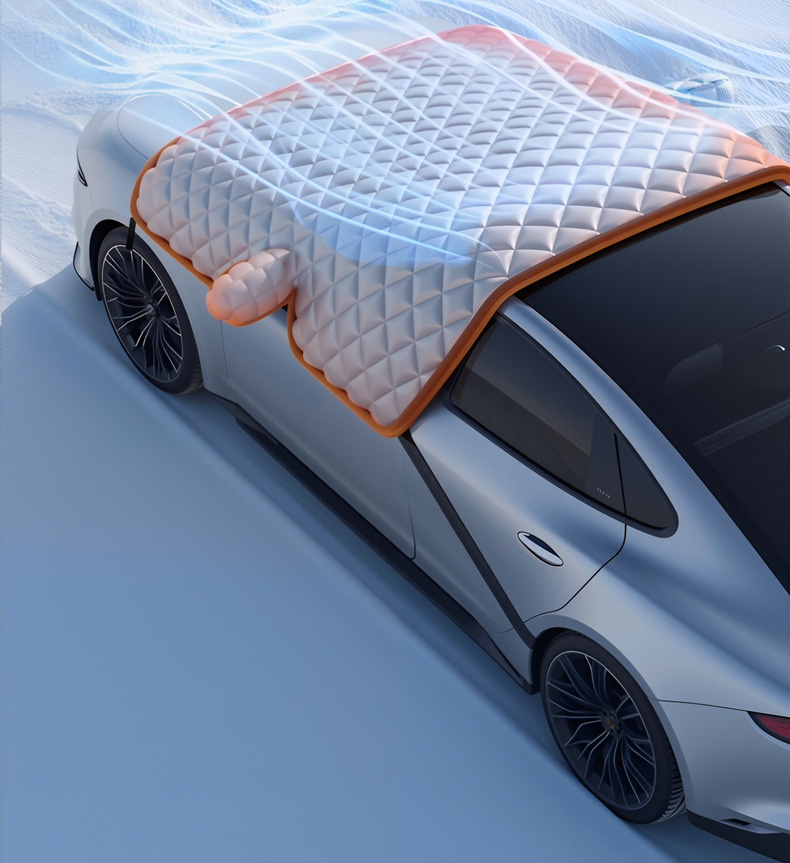 Car Front Windshield Snow Cover, Anti-Freeze, Snow Shield, Anti-Frost Car Cover, Winter Windshield Sun Protection, Heat Insulation and Sunshade
