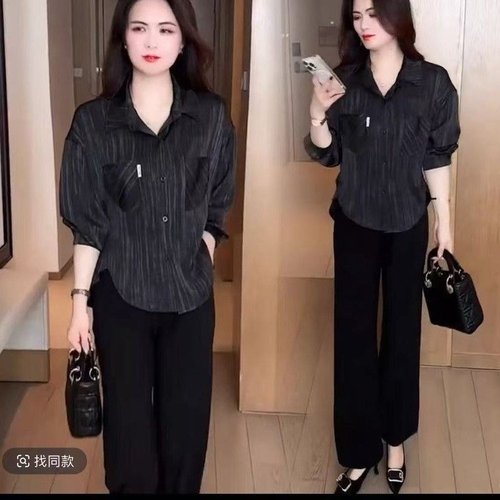 Spring New French Retro Rendered Thin Women's Summer New Fashion Design Sense Matchable Elegant Loose Shirt