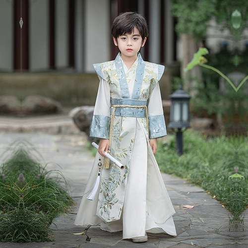 Boys' Hanfu 2024 New Spring and Autumn Style Ancient Style Year of the Dragon Children's Costumes Senior Knight Chinese Performance Suits Wholesale
