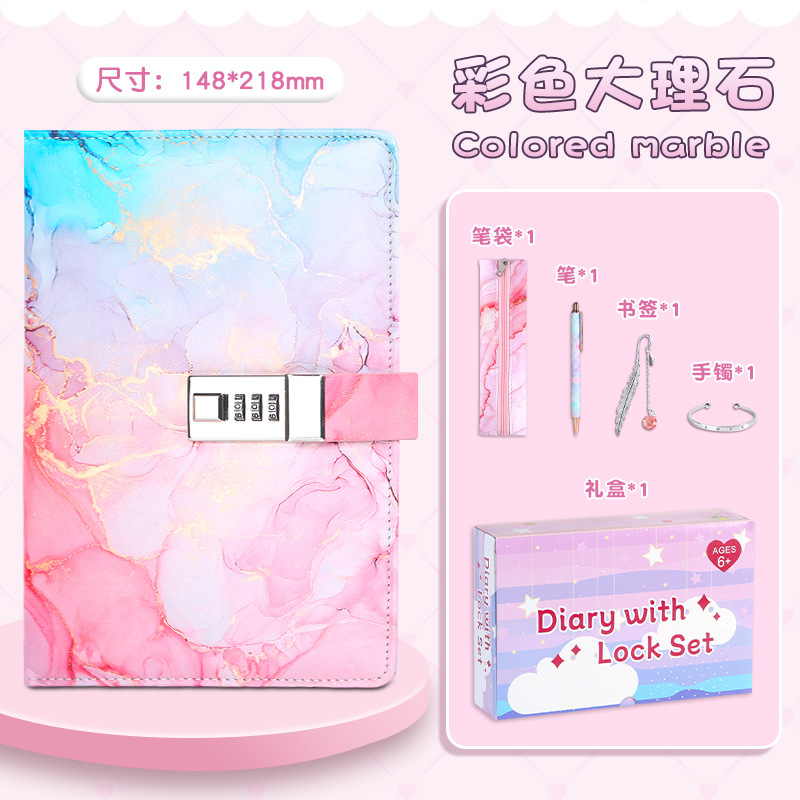 A5-UV-코드북/핑크-5종 세트 컬러 선물박스