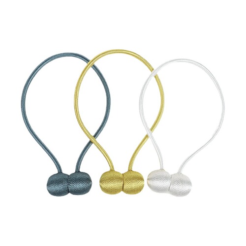 Simple curtain earphone magnetic buckle No punching polyester silk earphone magnetic buckle Home office curtain buckle wholesale
