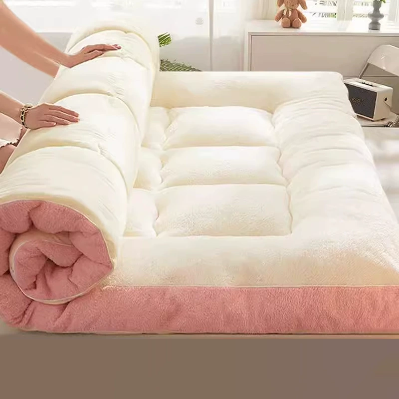 Молочный бархатный матрас, подушка плюс бархатный утолщенный бытовой матрас, студенческое общежитие, одинарный матрас, одеяло, матрас