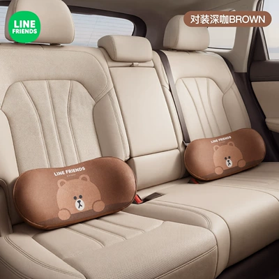 for Tesla Headrests, Waist support - precise-support-and-pressure-relief-dark-coffee-style-matching-set