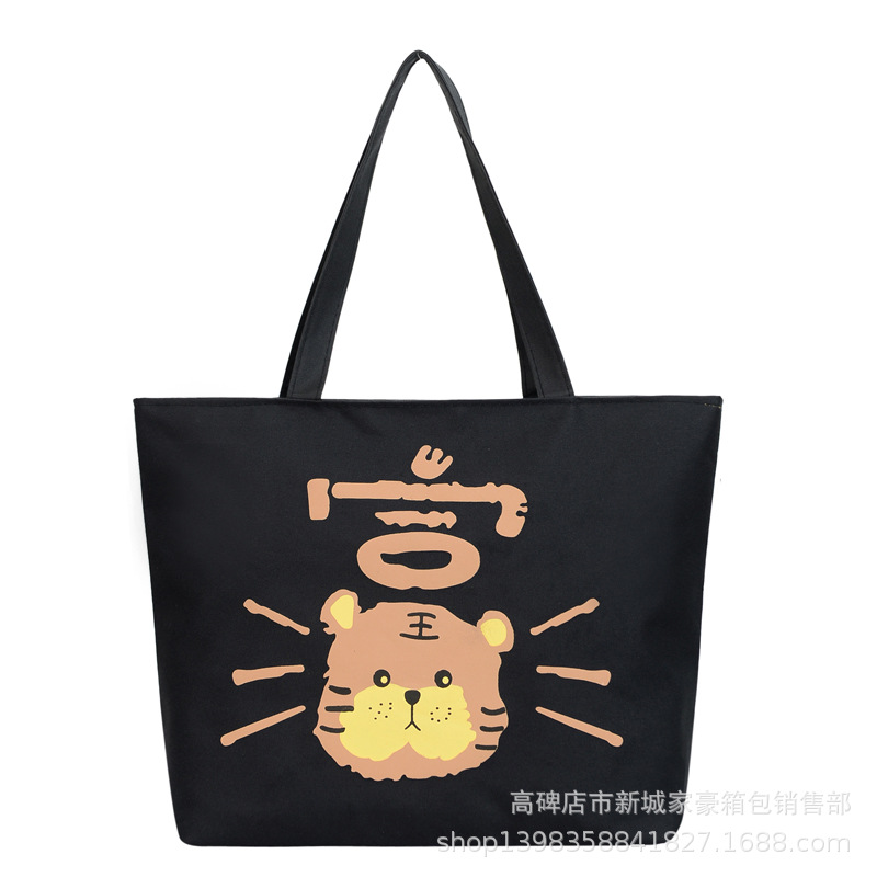 Nicho transfronterizo bolsa de lona casual de compras bolsa de mujer de gran capacidad bolsa de lona de mujer bolso impreso al por mayor