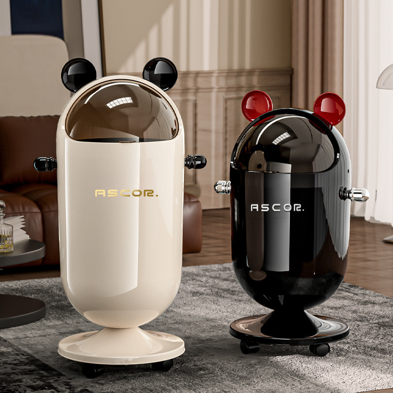 2025 New Kitchen Trash Can for Home Living Room with High Appearance, Removable Lid, Large Capacity, No Bending, High Legs