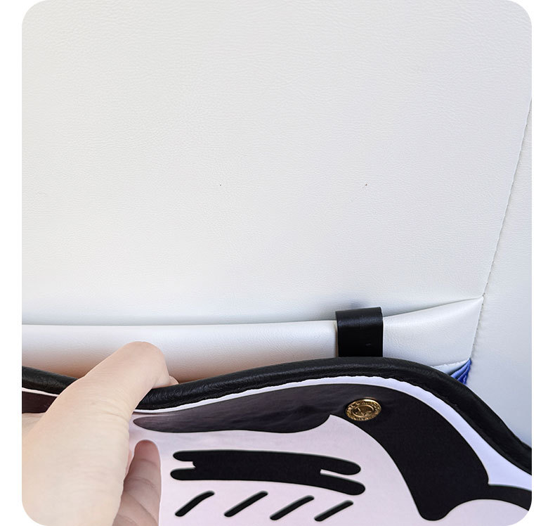 Crayon New Style Cartoon Cute Car Seat Back Anti-Kick Pad Simple and Comfortable Storage Bag Anti-Kick Pad Anti-Dirty Pad