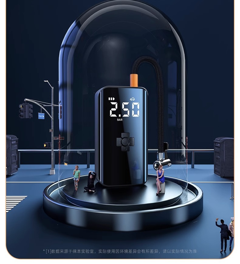 Car Air Pump Starting from One Piece High-Pressure Air Pump Automatic Charging and Stoping Car Tire Electric Lighting High Power