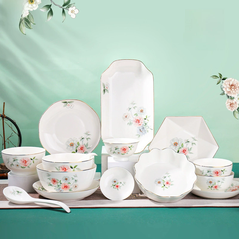 顺祥 Сервировка ceramics столовые приборы, бриллиантовый набор для домашнего использования, Китайский стиль