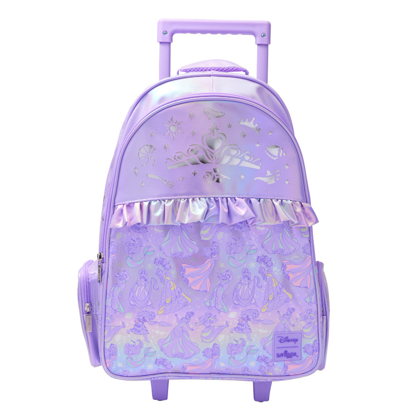Cadena dedicada mochila escolar australiana smiggle trolley mochila escolar de remolcador de dibujos animados de gran capacidad mochila para estudiantes de primaria y secundaria