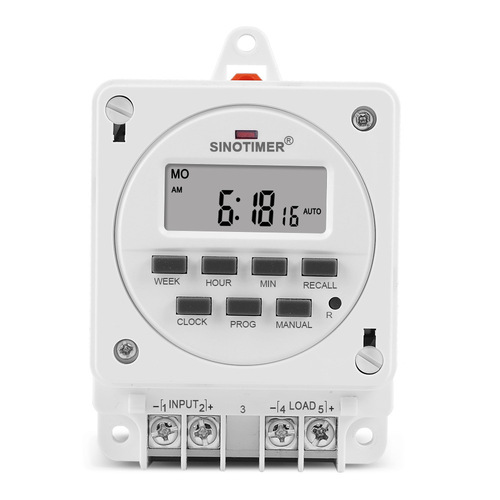 TM618E intelligent timer switch with mounting base time control timing switch power output 16A