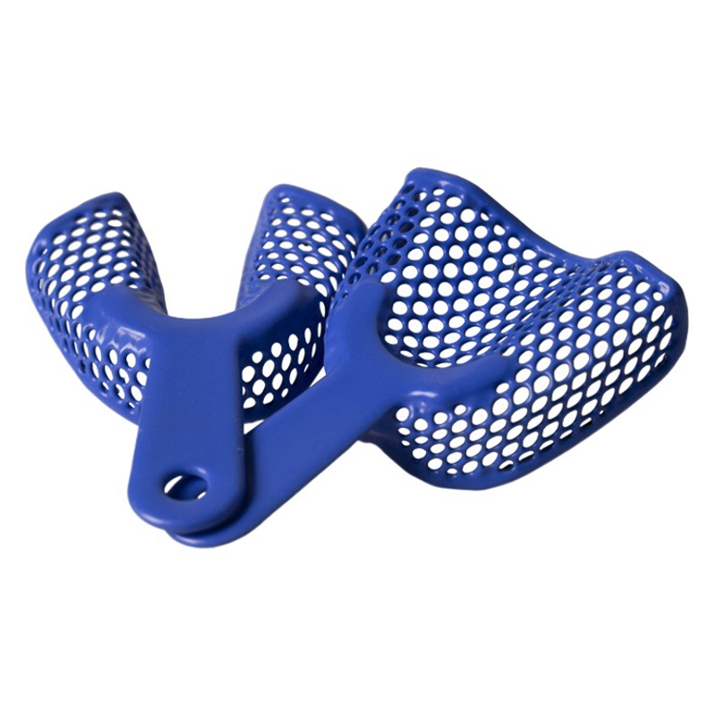 Materiales dentales Instrumentos dentales de plástico de acero dental molde de bandeja de dientes bandeja de impresión dental de plástico modelo de bandeja dental completo