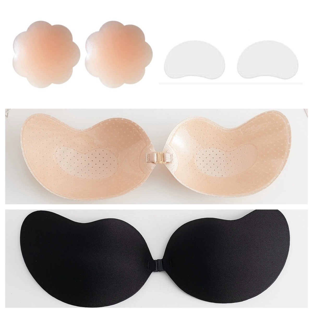 Breathable thin invisible silicone nipple stickers, upgraded version