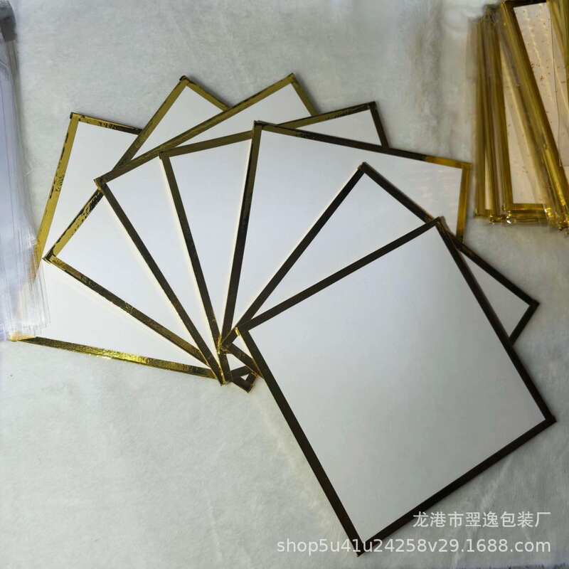 Drawing Board Color Paper Single-Sided Signature Board Japanese Cp Signature Drawing Board Animation Peripheral Blank Delicate and Wipe-Resistant Gold and Silver Edge Drawing Board Color Paper Single-Sided Signature Board Japanese Cp Signature Drawing Board Animation Peripheral Blank Delicate and Wipe-Resistant Gold and Silver Edge