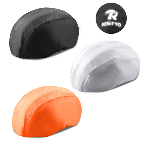 Cycling helmet rain cover reflective bicycle helmet cap substitute driving helmet rain cover waterproof safety helmet universal
