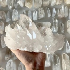 天然水晶クラスター白水晶クラスター水槽置物水晶工芸品消磁置物東海水晶卸売り
