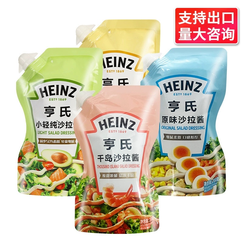 Почтовые расходы Heinz оригинальный салатный соус Тысяча островов 200 г Бытовая небольшая упаковка фруктовый и овощной сэндвич Гамбургер салат сок