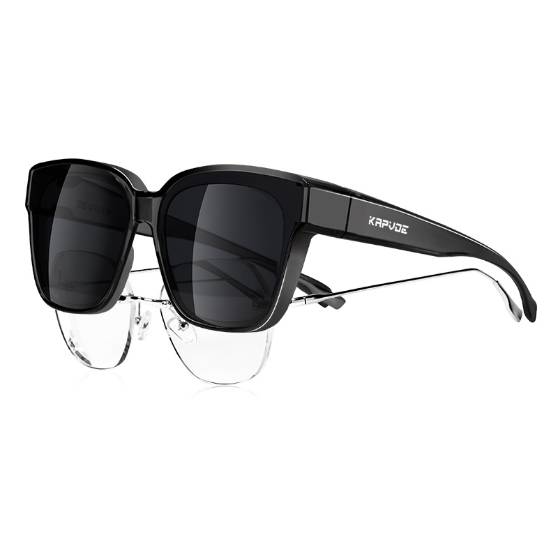El nuevo conjunto de lentes especiales KAPVOE para miopía, gafas de sol polarizadas integradas, conducción, pesca, protección UV, unisex