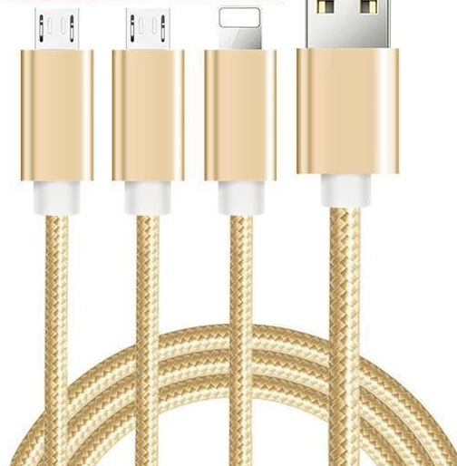 Apple Android Type-C 携帯電話に適した 1 対 5 織りデータ ケーブル 5 イン 1 高速充電マルチヘッド充電ケーブル|undefined
