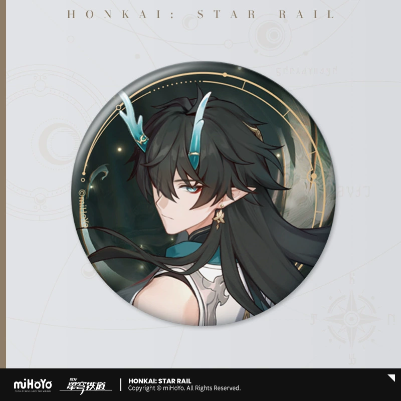 Коллекционный значок (Honkai: Star Rail) — персонаж, цветной картон на подложке, одиночный