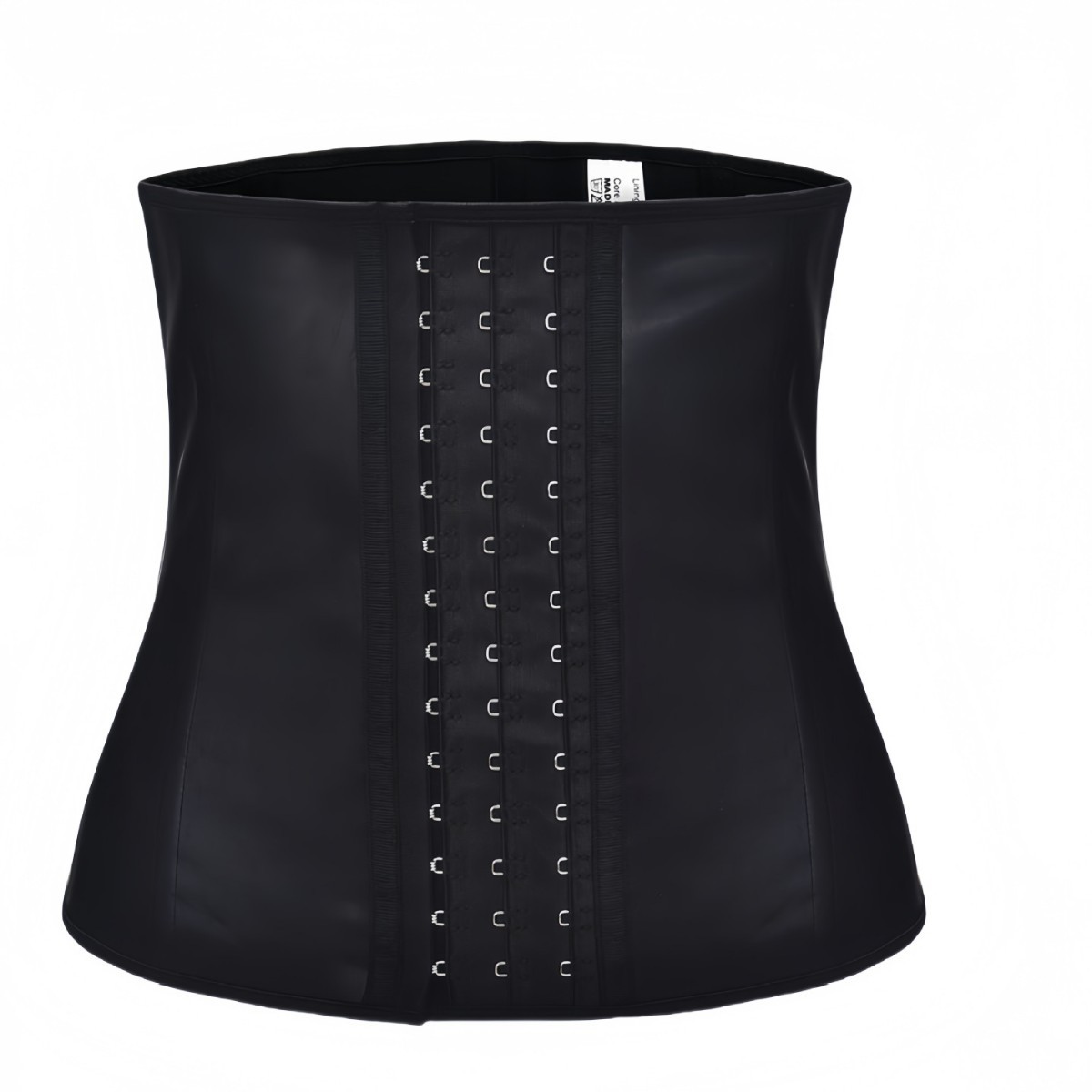 Sports waist cinching with zipper, 3-button hourglass plasti
